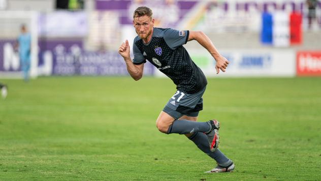 Louisville City FC forward Kyle Greig