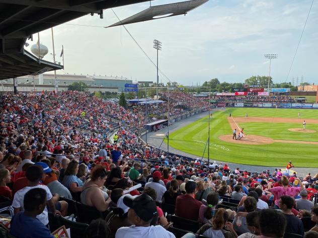 The crowd on Sunday at FirstEnergy Stadium, home of the Reading Fightin Phils