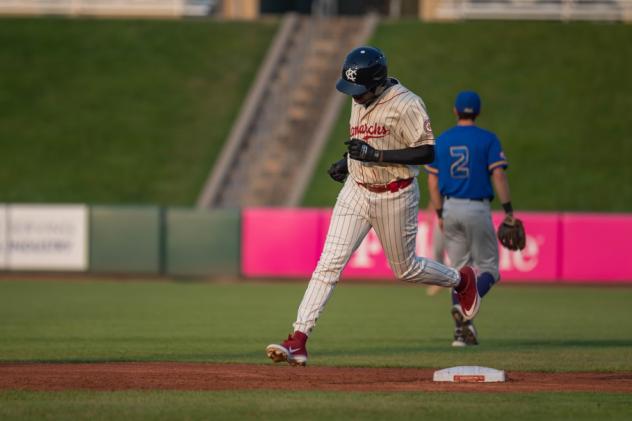 Darnell Sweeney of the Kansas City Monarchs rounds the bases