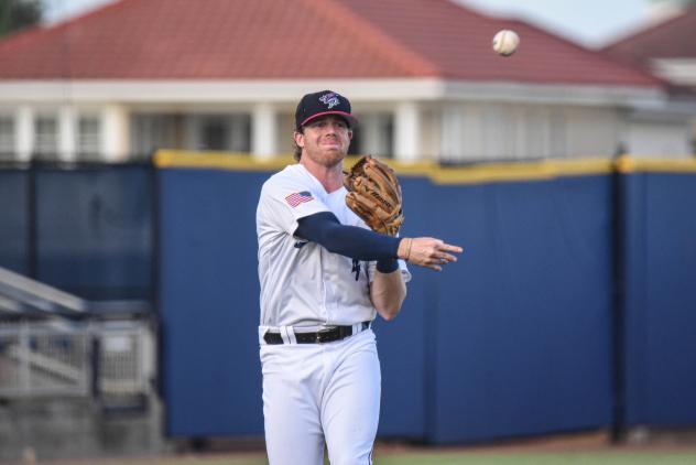 Connor Justus of the Pensacola Blue Wahoos