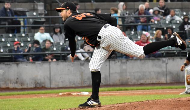 Long Island Ducks pitcher Darin Downs