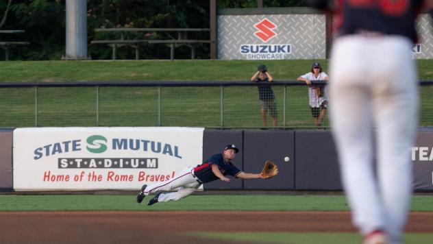 Rome Braves eye a diving catch