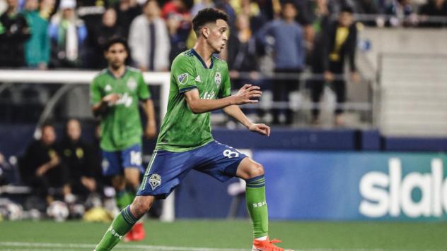 Alfonso Ocampo-Chavez with the Seattle Sounders