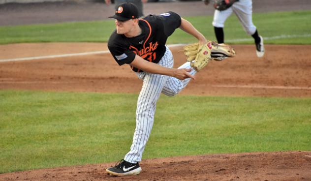 Long Island Ducks pitcher Brendan Feldmann