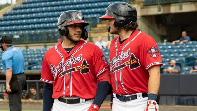 Rome Braves talk shop against the Greensboro Grasshoppers