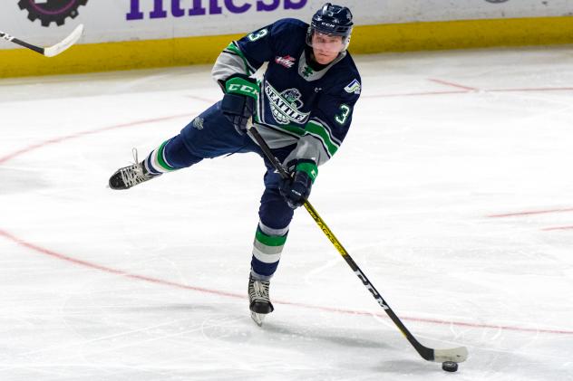 Cade McNelly with the Seattle Thunderbirds