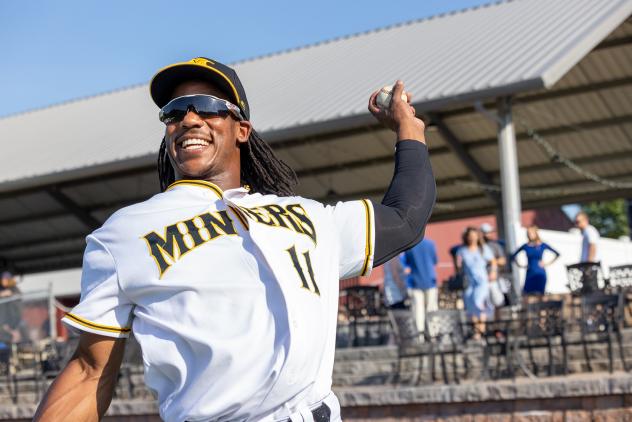 Sussex County Miners outfielder Chuck Taylor