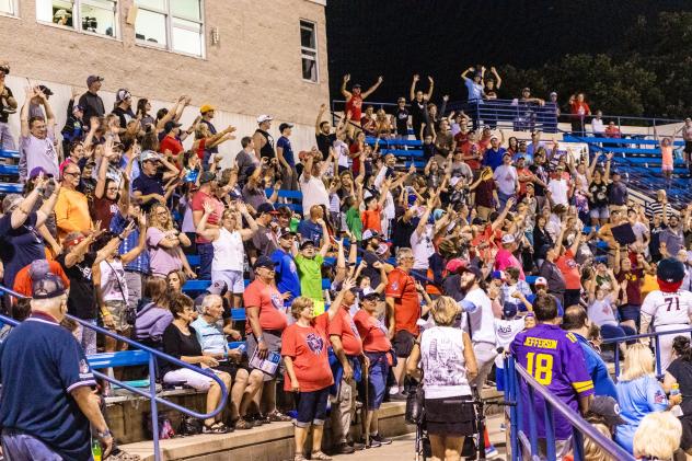 St. Cloud Rox fans cheer on the team