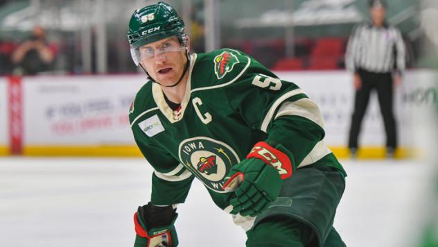 Cody McLeod with the Iowa Wild