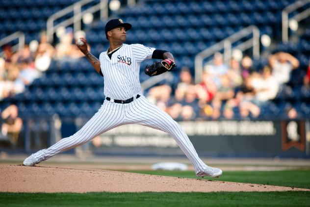 Scranton/Wilkes-Barre RailRiders pitcher Luis Gil