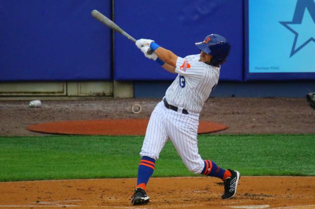Mark Payton went 2-for-4 with two RBIs in his Syracuse Mets debut on Tuesday night