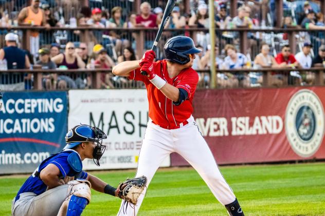 Jordan Barth at bat for the St. Cloud Rox