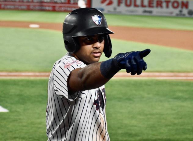 Dermis Garcia of the Somerset Patriots