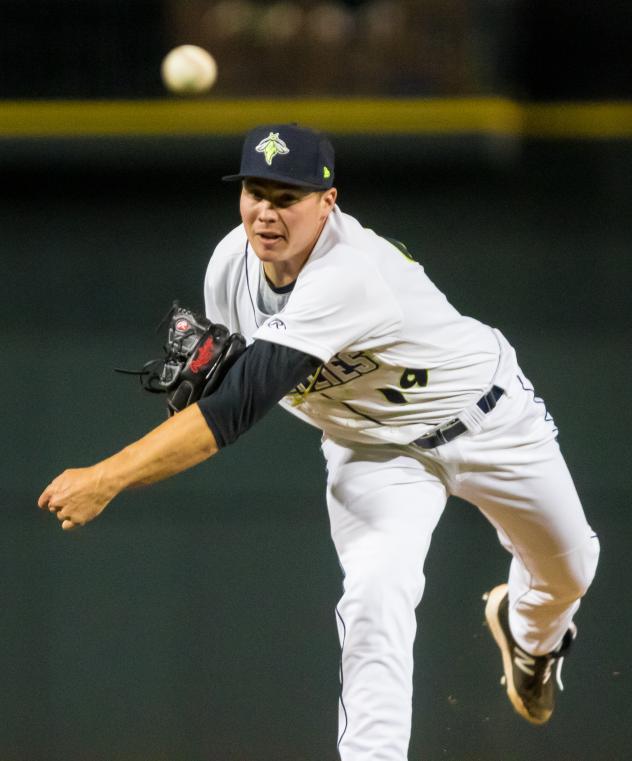 Columbia Fireflies pitcher Walter Pennington