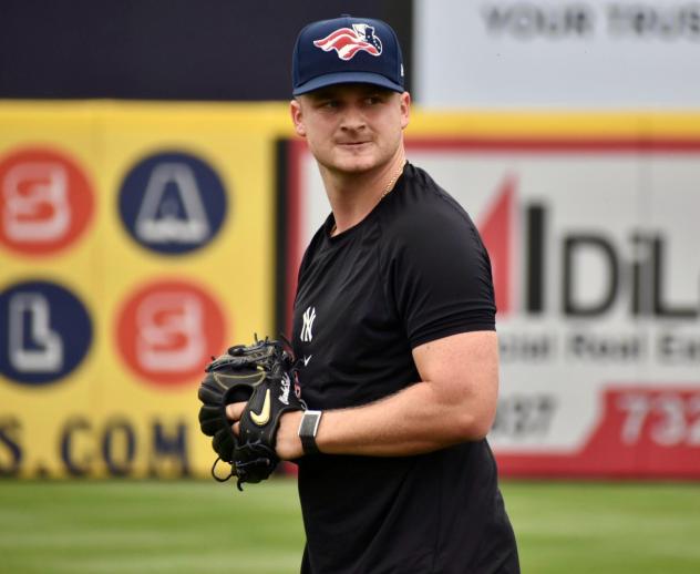 Pitcher Clarke Schmidt with the Somerset Patriots