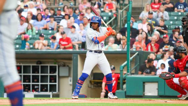 Khalil Lee homered for the Syracuse Mets on Wednesday afternoon and reached base three times