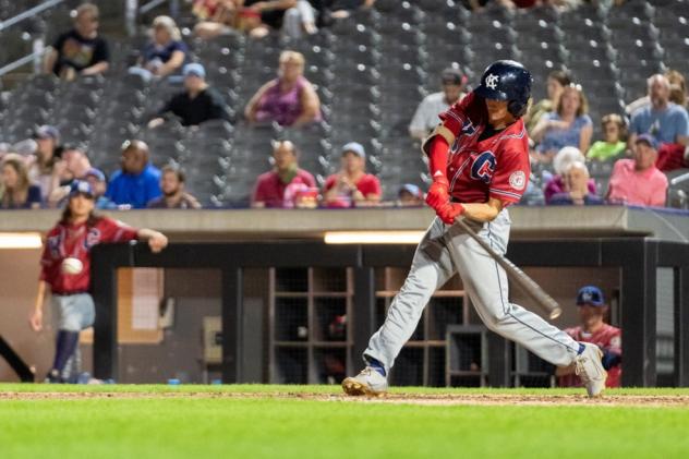 Kansas City Ryan Grotjohn against the Chicago Dogs