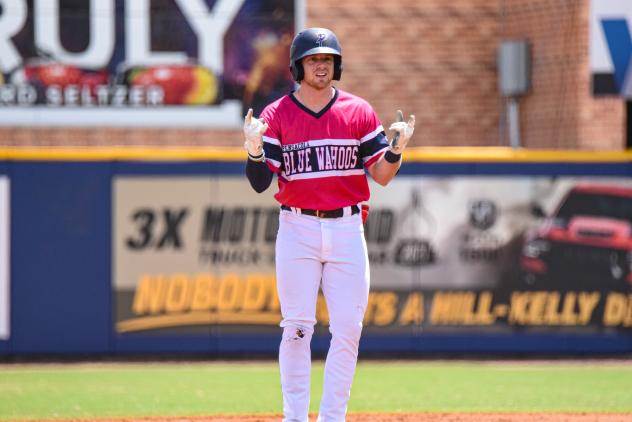 Connor Justus of the Pensacola Blue Wahoos