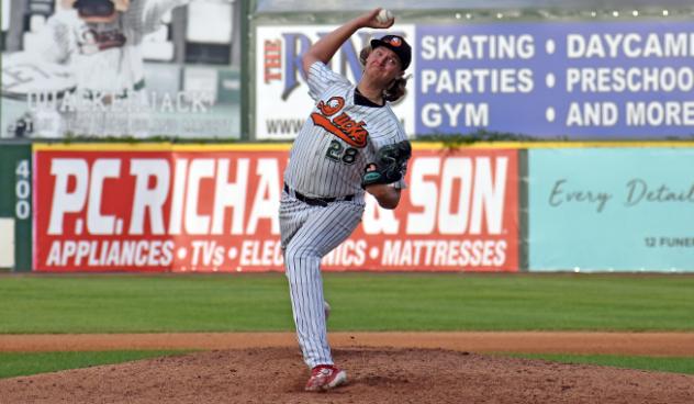 Long Island Ducks pitcher Hunter Caudelle