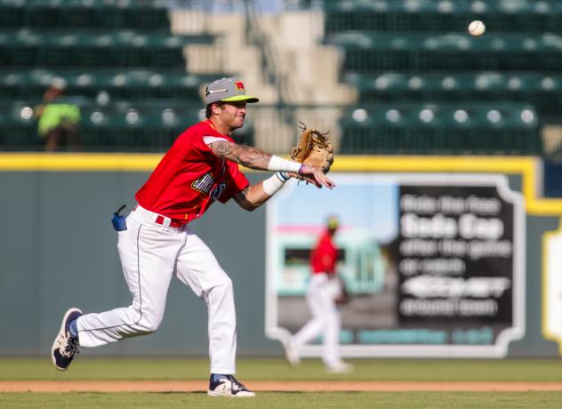 Columbia Fireflies third baseman Gage Hughes