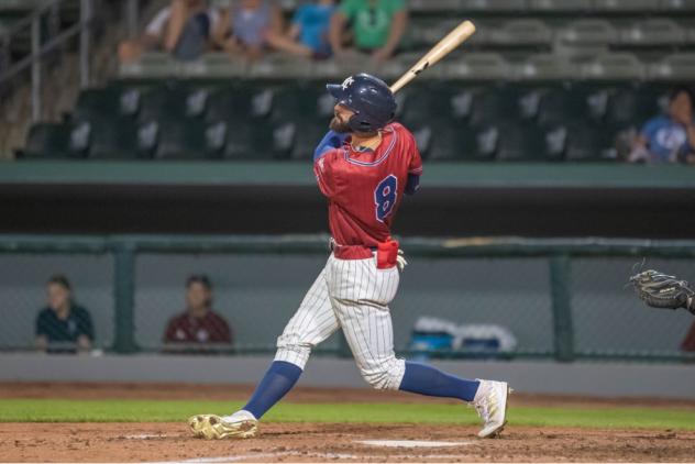 Will Kengor of the Kansas City Monarchs hits a home run against Sioux City
