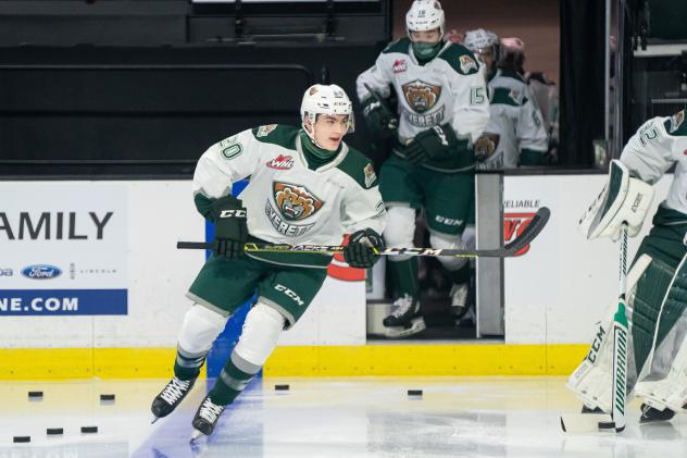 Max Graham with the Everett Silvertips