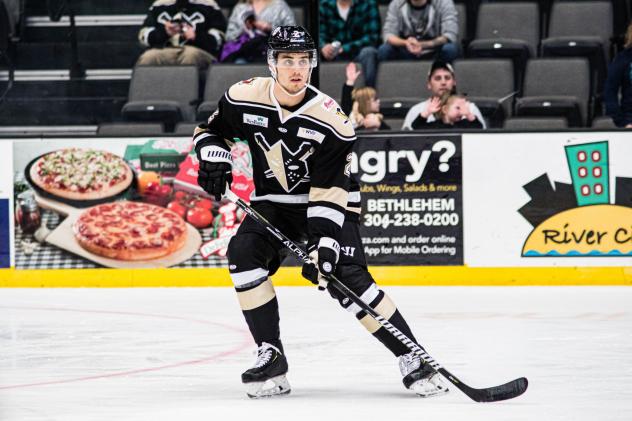 Defenseman Marc-Olivier Duquette with the Wheeling Nailers