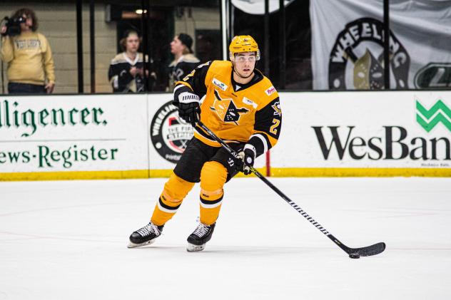 Defenseman Marc-Olivier Duquette with the Wheeling Nailers