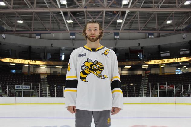 Sarnia Sting captain Brayden Guy