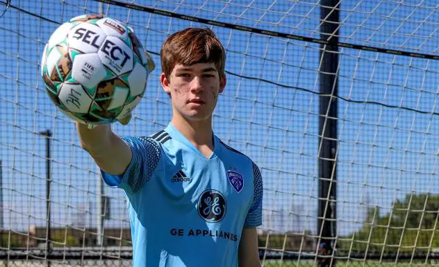 Louisville City FC Academy goalkeeper Alex Kron