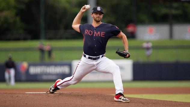 Rome Braves on the mound