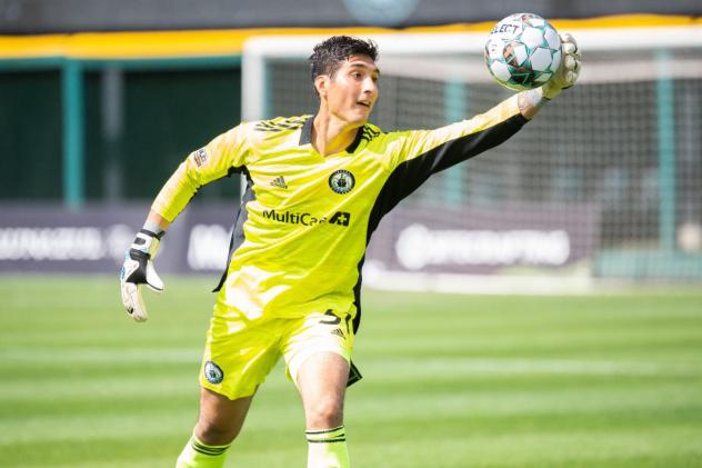 Tacoma Defiance goalkeeper Christian Herrera