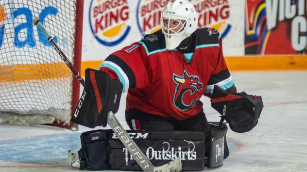 Columbus River Dragons goaltender Jared Rutledge