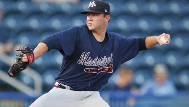 Mississippi Braves pitcher Jared Shuster