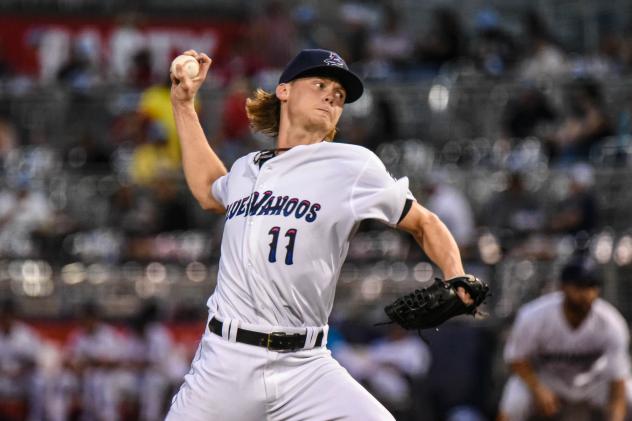 Pensacola Blue Wahoos pitcher Max Meyer