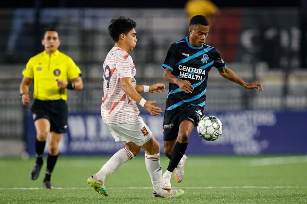 Colorado Springs Switchbacks FC with possession vs. Real Monarchs SLC