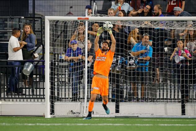 Colorado Springs Switchbacks FC goalkeeper Sean Melvin vs. Real Monarchs SLC