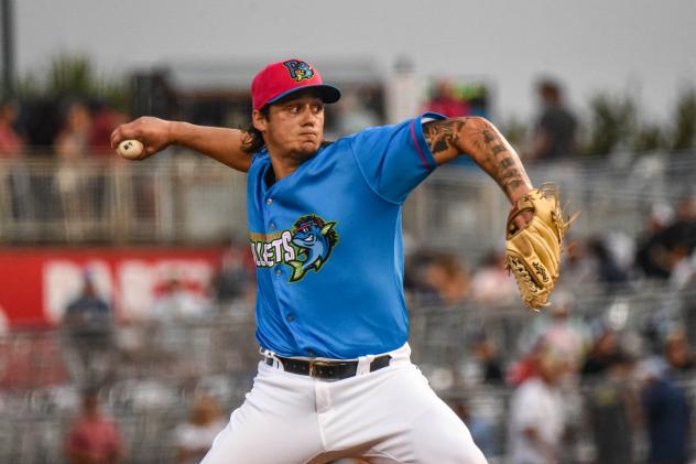 Pensacola Blue Wahoos pitcher Zach McCambley