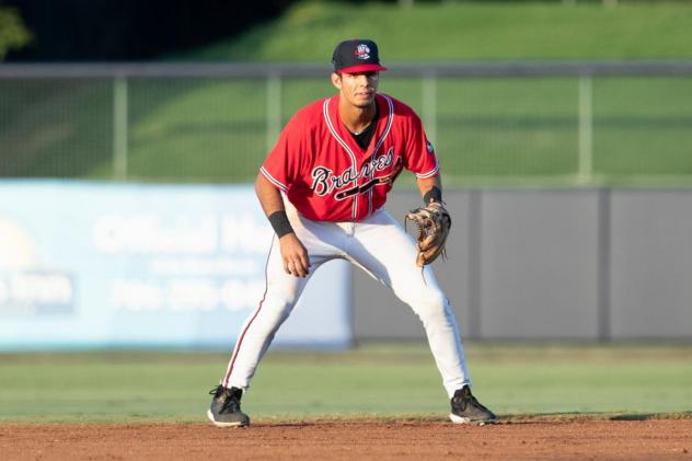 Rome Braves in the field