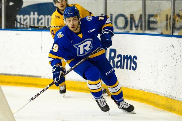 Forward Devon Paliani with Ryerson University