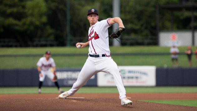 Rome Braves on the mound