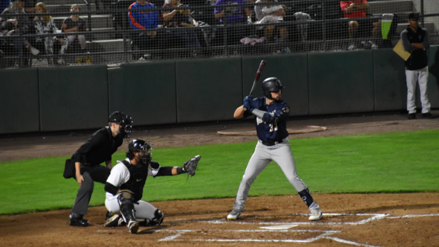 Tri-City Dust Devils infielder Kenyon Yovan at the plate