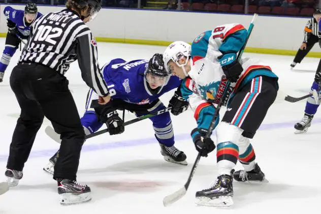 Kelowna Rockets face off with the Victoria Royals