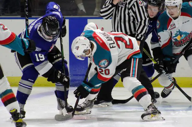 Kelowna Rockets face off with the Victoria Royals