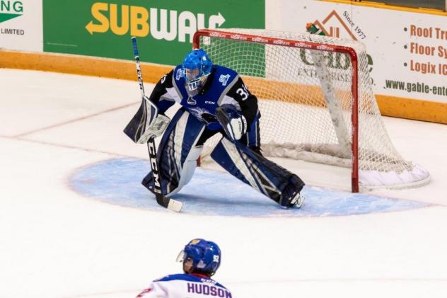 Goaltender Zachary Bouthillier with the Saint John Sea Dogs