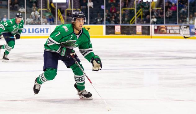 Defenseman Brandon Fortunato with the Florida Everblades