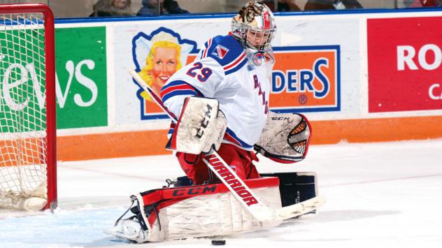 Jordan DeKort with the Kitchener Rangers