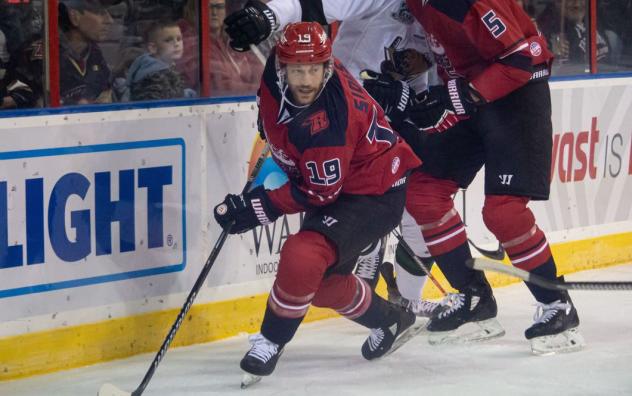 Forward Joey Sides with the Rapid City Rush