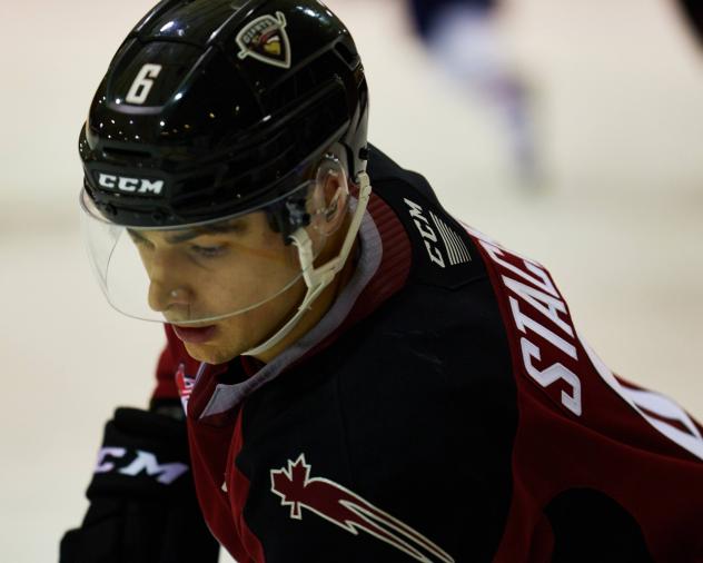 Defenceman Marko Stacha with the Vancouver Giants