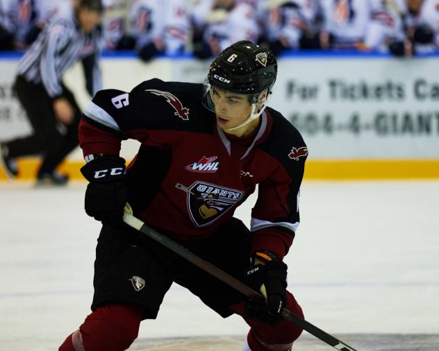 Defenceman Marko Stacha with the Vancouver Giants